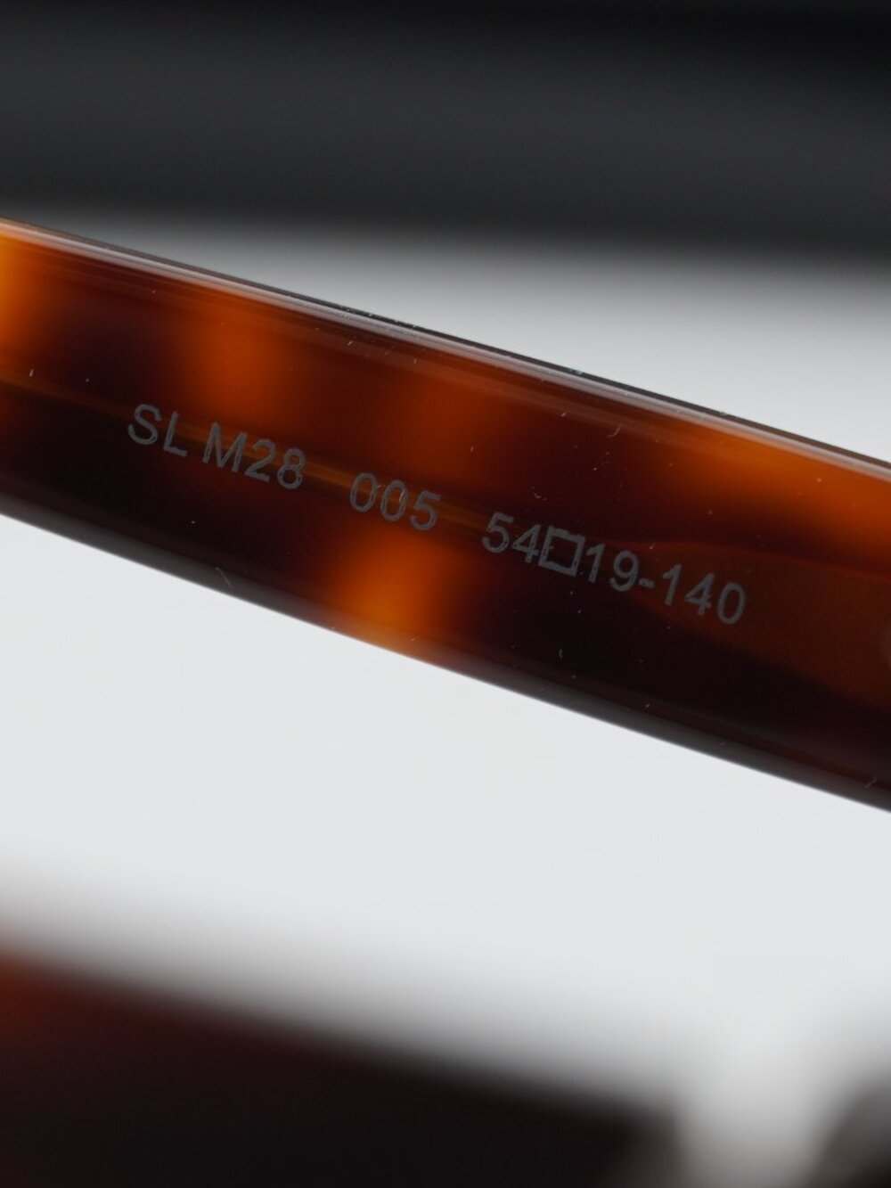 Saint Laurent SLM28 005 Cat Eye Sunglasses - Havana / Green - Picture 10 of 10